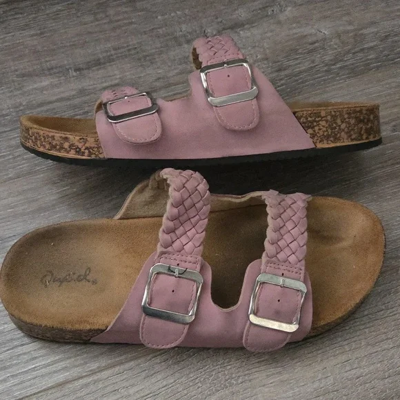 Pink Braided Slide Sandals - Picture 5 of 6
